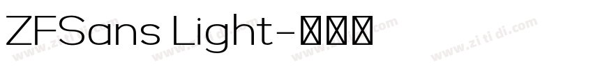 ZFSans Light字体转换